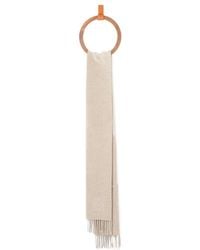 Loewe - Anagram Embroidered Scarf - Lyst