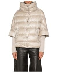 Herno - Quilted Long-Sleeve Down Jacket - Lyst