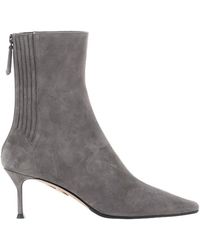 Aquazzura - Pointed Toe Heeled Boots - Lyst