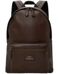 Polo Ralph Lauren - Leather Zip-Fastening Backpack - Lyst