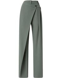 Pinko - Wrap-Front Pleated Trousers - Lyst