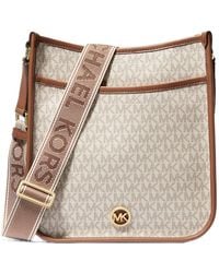 MICHAEL Michael Kors - Luisa Large Signature Mailman Bag - Lyst