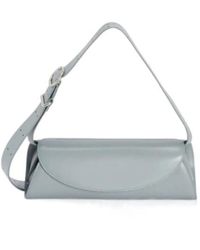 Jil Sander - Cannolo Logo Embossed Small Shoulder Bag - Lyst