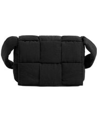 Bottega Veneta - Cassette Mini Padded Intreccio Crossbody Bag - Lyst
