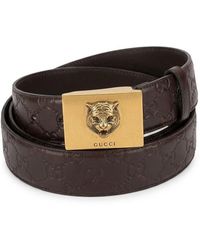Gucci - Tiger Head Belt - Lyst