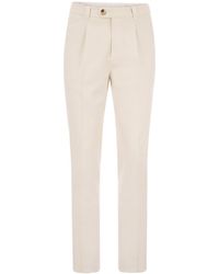 Brunello Cucinelli - Low-Waisted Slim-Fit Trousers - Lyst
