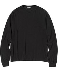 AURALEE - Long-Sleeved Crew Neck T-Shirt - Lyst
