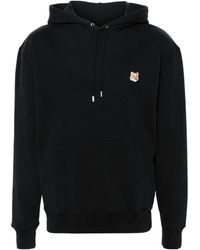Maison Kitsuné - Maison Kitsuné Fox Head Patch Drawstring Hoodie - Lyst