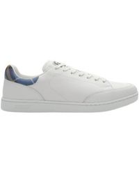 Burberry - Set Check Heel Low-Top Sneakers - Lyst
