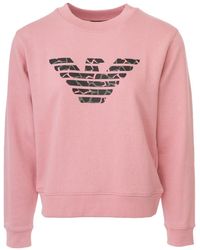 Emporio Armani - Round-Necked Logo Sweater - Lyst