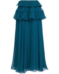 Chloé - Silk Mousseline Maxi Skirt - Lyst