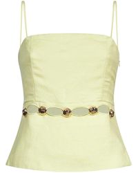 Jonathan Simkhai - Cruz Cami Embellished Bustier Top - Lyst