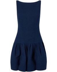 Oscar de la Renta - Cotton-Blend Tweed Mini Dress - Lyst