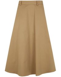 Semicouture - A-Line Midi Skirt - Lyst