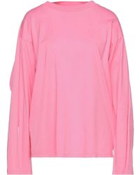MM6 by Maison Margiela - Solid Color Long Sleeve T-Shirt - Lyst
