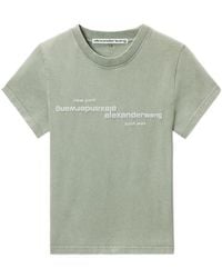 Alexander Wang - Logo-Print Short-Sleeve T-Shirt - Lyst