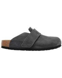 Birkenstock - Loma Touch-Strap Suede Slippers - Lyst