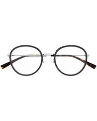 Gucci - Eyewear Round Frame Glasses - Lyst