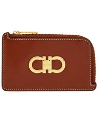 Ferragamo - Double Gancini Credit Card Holder - Lyst