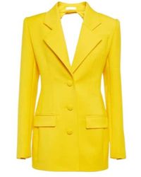 Area - Embellished Wool Blazer Minidress - Lyst
