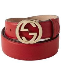 Gucci - Mutual Buckle Double G Belt - Lyst