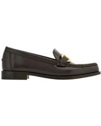 Ferragamo - Moccasin With Gancini Ornament - Lyst