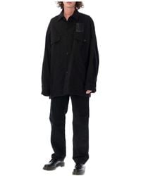 Raf Simons - Graphic-Print Denim Jacket - Lyst