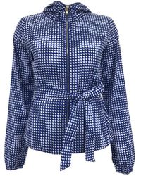 Armani Jeans - Printed Zipper Casual Jacket - Lyst