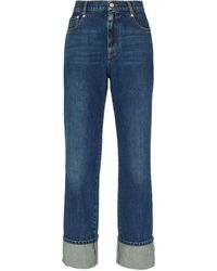 McQueen - Logo Patch Jeans - Lyst