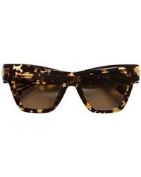 Bottega Veneta - Mitre Cat Eye Sunglasses - Lyst