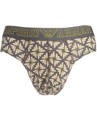 Emporio Armani - Logo Printed Underwear - Lyst