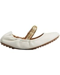 Tod's - Ring Embellished Ballerinas - Lyst
