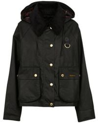 Barbour - Reighton Spey Hooded Corduroy-Collar Jacket - Lyst