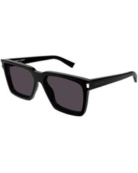 Saint Laurent - Logo Detail Sunglasses - Lyst