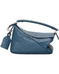 Loewe - Petit Sac Featherlight Puzzle En Cuir D'Autruche - Lyst