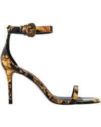 Versace Jeans Couture - Couture Baroque Printed Ankle-Strap Sandals - Lyst