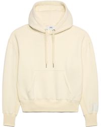 Ami Paris - Long-Sleeved Drawstring Hoodie - Lyst
