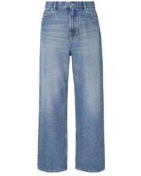 Fendi - Logo-Patch Straight-Leg Jeans - Lyst