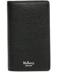 Mulberry - Logo-Stamp Leather Card Holder - Lyst