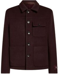 Etro - Wool And Cashmere Jacquard Overshirt - Lyst