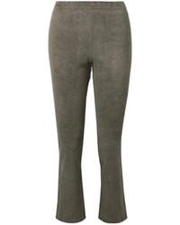 Stouls - Jp Twenty Cropped Suede Flared Leggings - Lyst