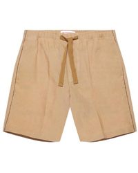 Orlebar Brown - Relaxed Fit Piping Seam Linen Drawcord Shorts - Lyst