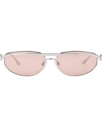 Represent - Silvertone Metal Aviator Sunglasses - Lyst