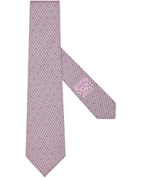 ZEGNA - Bee-Print Silk Tie - Lyst