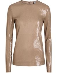 TOTEME - Round-Neck Sequin Top - Lyst