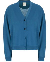 Paul Smith - Cerulean Wool Blend Cardigan - Lyst