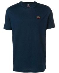 Paul & Shark - Logo-Patch Round Neck T-Shirt - Lyst