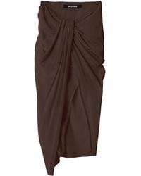 Jacquemus - The Paréo Draped Asymmetric Skirt - Lyst