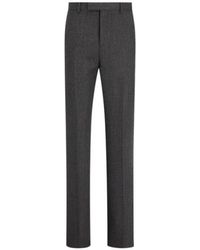 Dior - Homme Pleat Detailed Straight Leg Trousers - Lyst