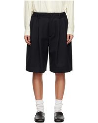 Ssstein - Pleated Wide-Leg Shorts - Lyst